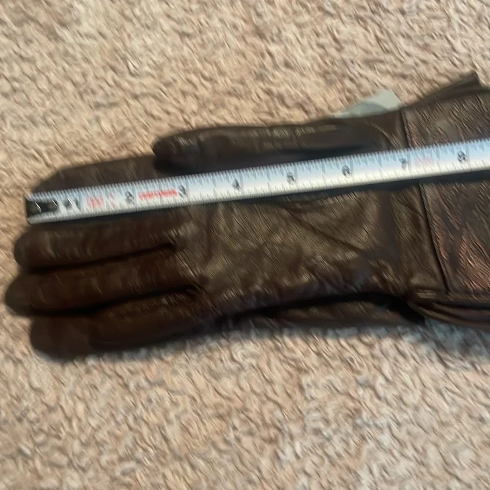 🌸NWT GRANDOE Womens Italian Leather Gloves - size 7 Small